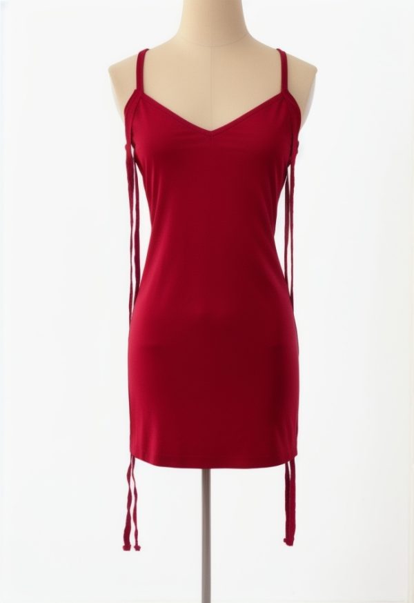 Cowl Neck Backless Drape Mini Dress